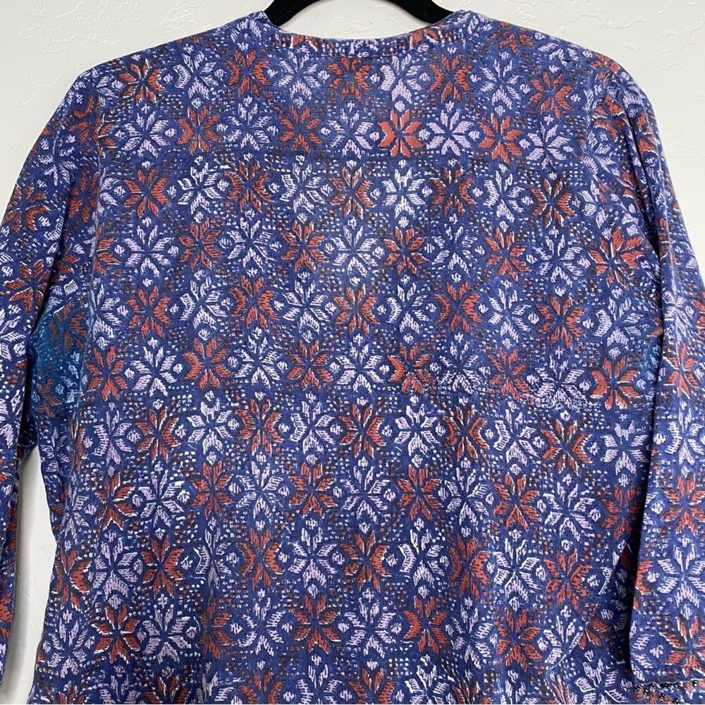 Roberta Roller Rabbit Blue Snowflake Pattern Bead… - image 8